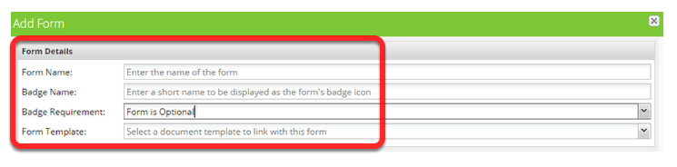 Enter the form details