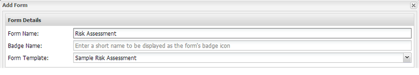 Enter the form details