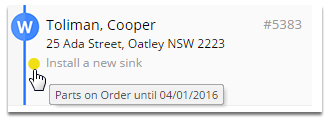 Blue dot for unread jobs on staff view