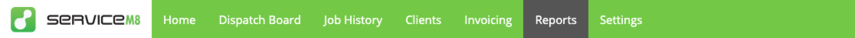 Reports tab in the online dashboard