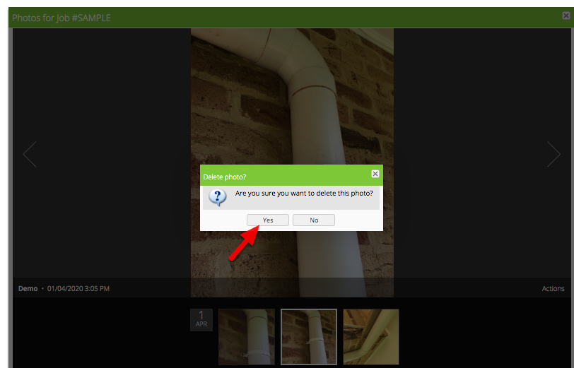 Click Yes to confirm and that's it!