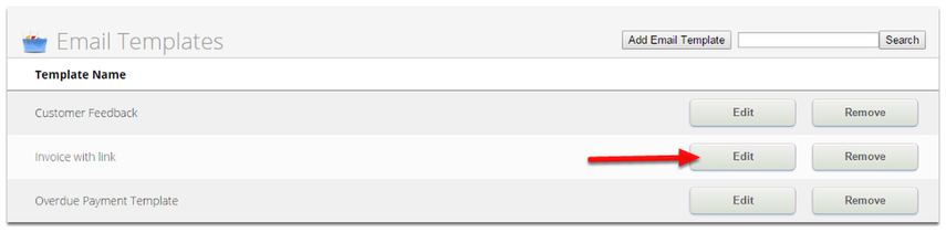 Click Add Email Template