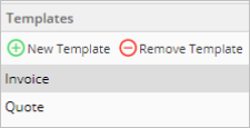 selecting invoice or quote