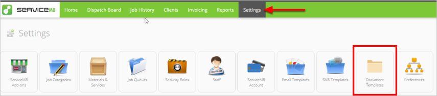navigating to Preferences