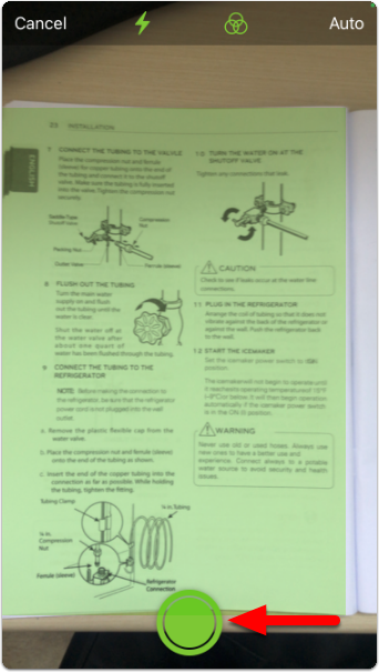 scanning a document