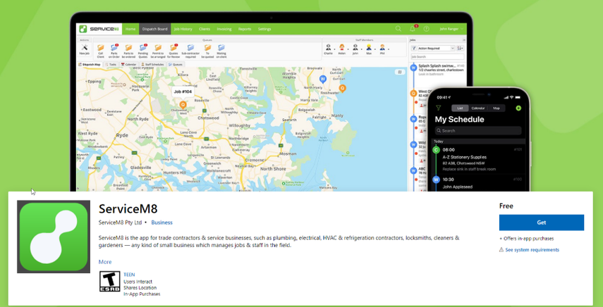 Get ServiceM8 - Microsoft Store en-CA - Google Chrome