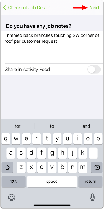 adding job notes