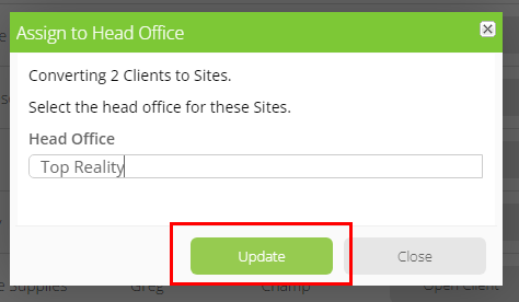 click update