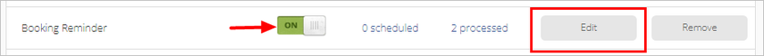 toggle booking reminder on