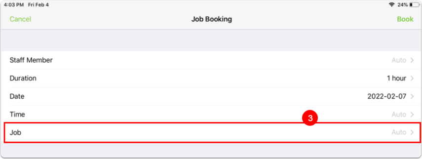 job booking window
