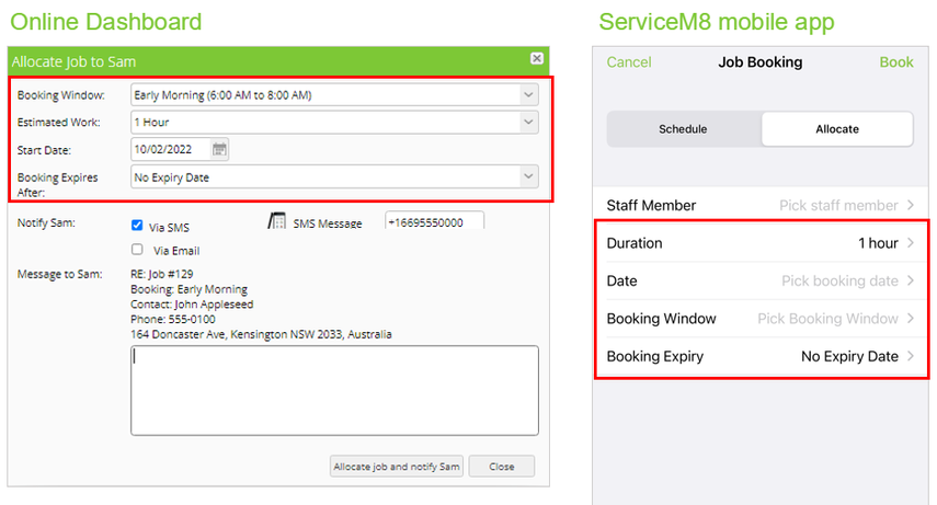 job allocation windows online and app