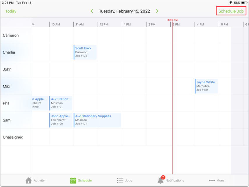 schedule job