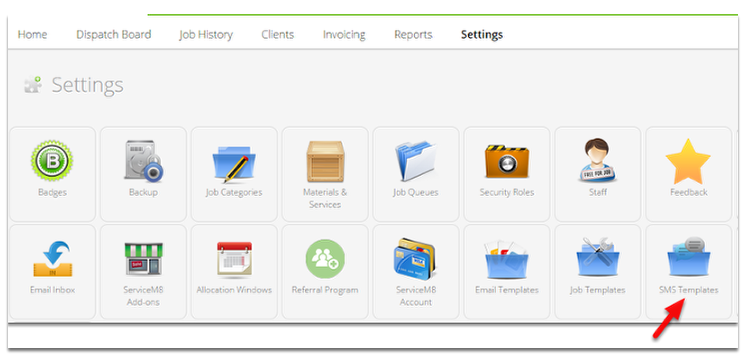 Click SMS Templates
