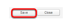 Click Save and close the job