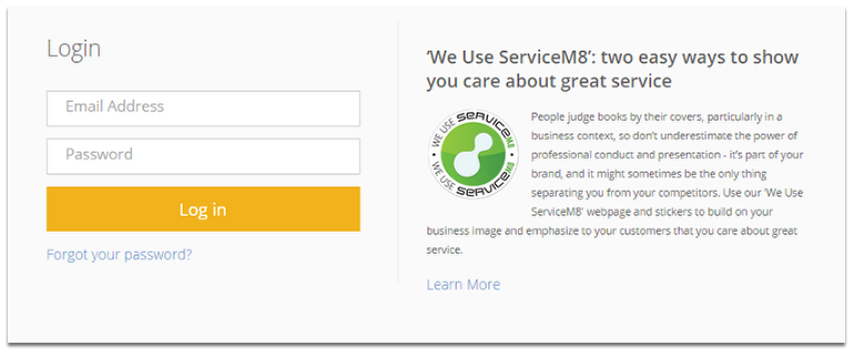 Login to ServiceM8