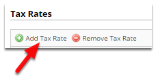 Click Add Tax Rate