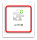 From dashboard, click Settings