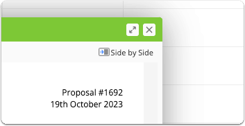 Side-by-side view button