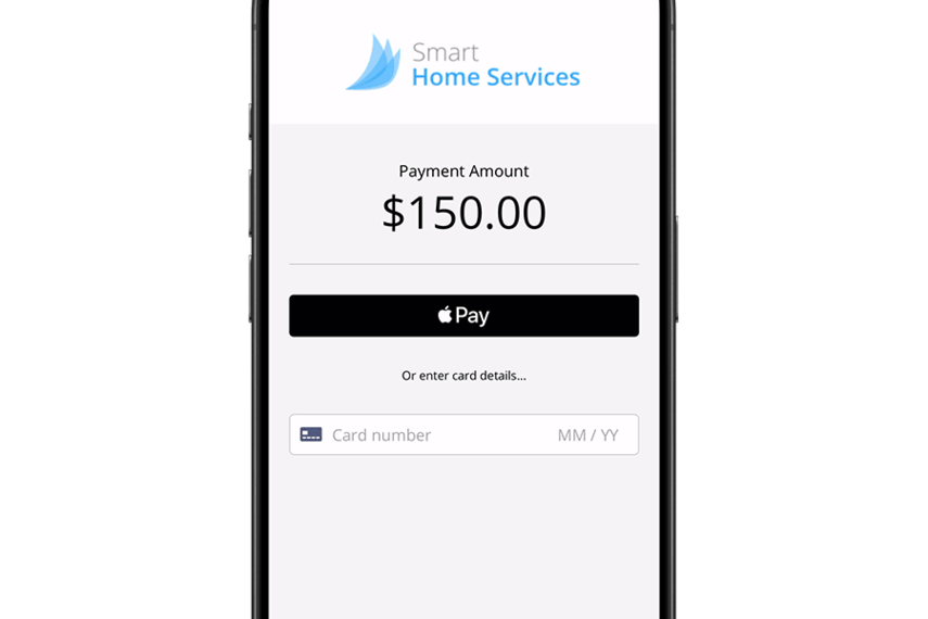 Customer payment page after scanning QR code