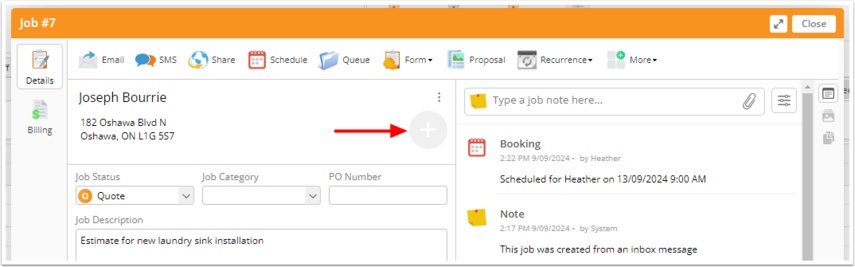 Adding badges to a job card in the Online Dashboard