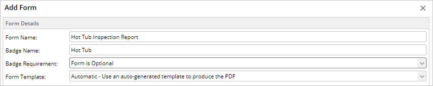 completing the form details fields