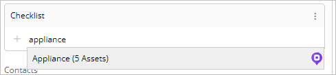 searching by asset type