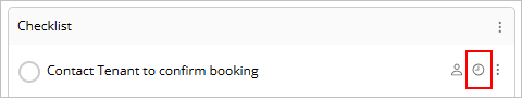 Assignee icon on checklist task