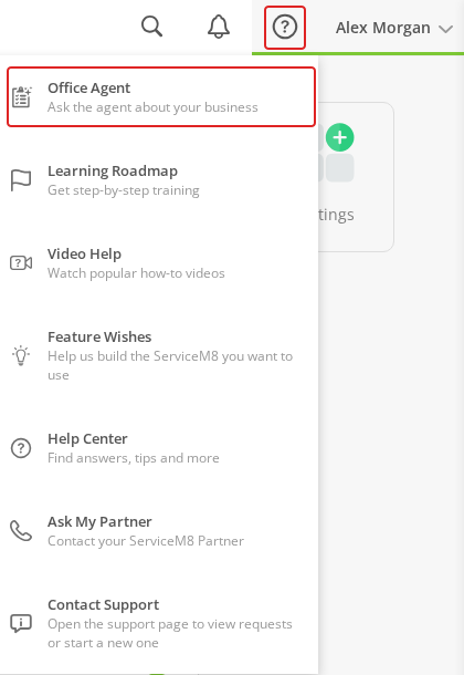 Help menu with Office Agent highlighted